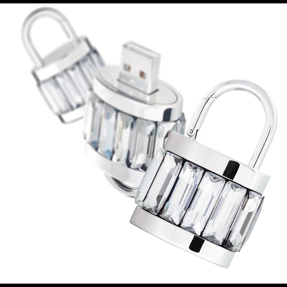 Swarovski Crystal Padlock USB